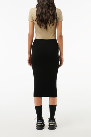 Falda de tubo de talle alto - Negro