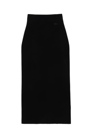 Falda de tubo de talle alto - Negro