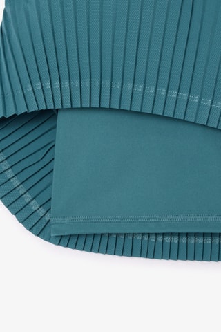 Falda pantalón plisada de tenis - Azul pato