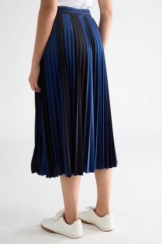 Falda larga plisada - Azul marino