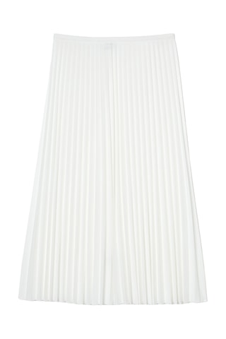 Falda plisada - Blanco