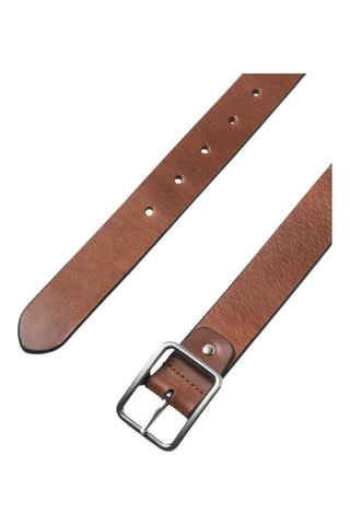 Ceinture réversible en cuir - Noir et marron