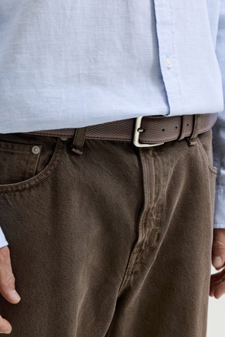 Ceinture en cuir - Marron