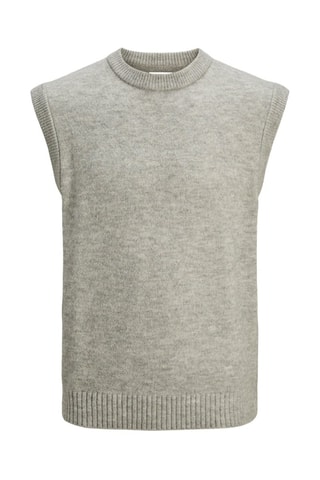 Pull sans manches - Gris clair chiné