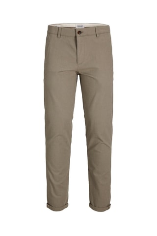Chino en coton biologique - Vert olive