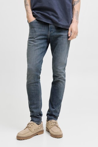 Jean slim en coton biologique - Bleu gris