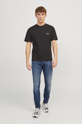 Jean slim taille basse - Bleu