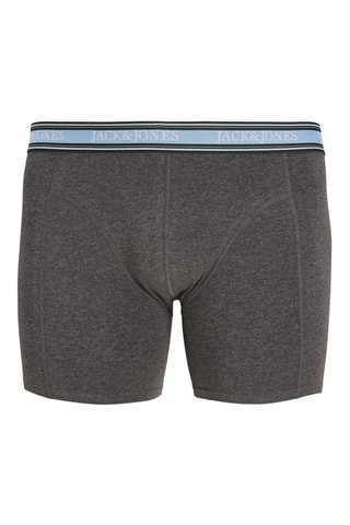 5 boxers en coton biologique - Gris chiné et vert