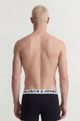 5 boxers en coton biologique - Noir