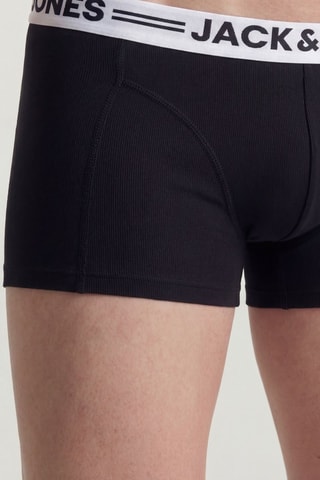 5 boxers en coton biologique - Noir