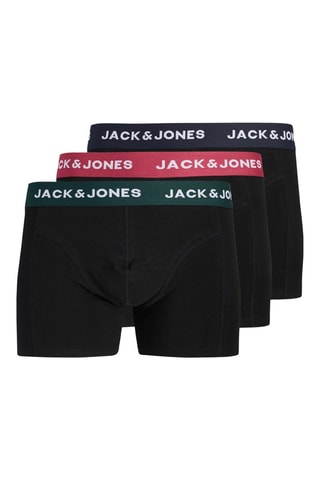 3 boxers en coton biologique - Noir