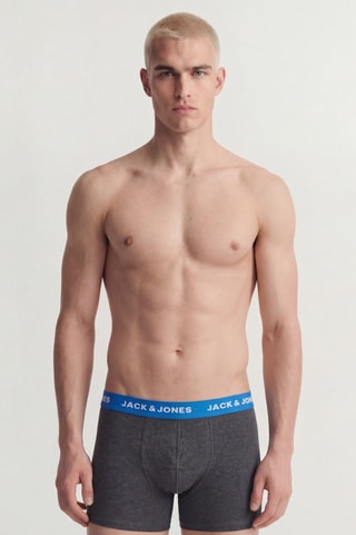 12 boxers en coton biologique - Bleu marine et noir