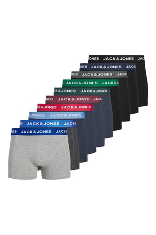 10 boxers en coton biologique - Gris clair et noir