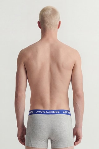 10 boxers en coton biologique - Gris clair et noir