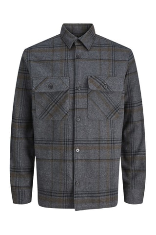 Surchemise oversize en coton biologique - Gris