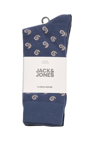 3 paires de chaussettes - Noir et bleu