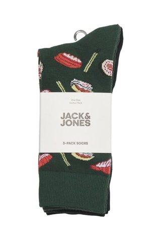 3 paires de chaussettes - Vert et noir