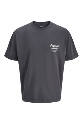 T-shirt en coton biologique - Gris foncé
