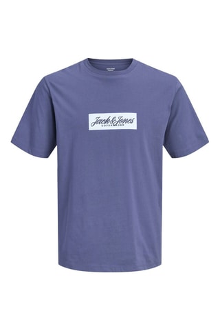 T-shirt en coton biologique - Bleu