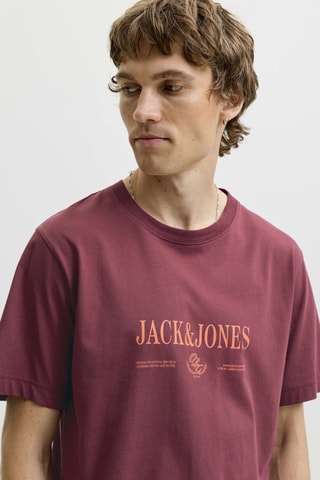 T-shirt en coton biologique - Bordeaux