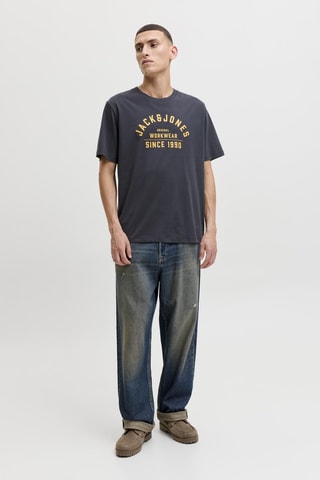 T-shirt en coton biologique - Bleu marine