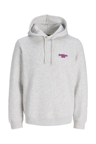 Sweat à capuche - Gris clair chiné