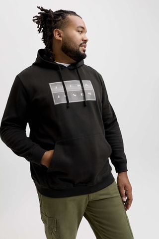 Sweat à capuche en coton biologique - Noir