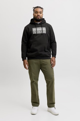 Sweat à capuche en coton biologique - Noir