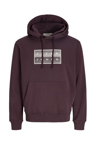 Sweat à capuche en coton biologique - Bordeaux