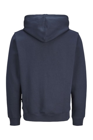 Sweat à capuche en coton biologique - Bleu marine