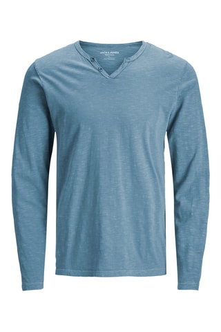 T-shirt en coton biologique - Bleu cobalt