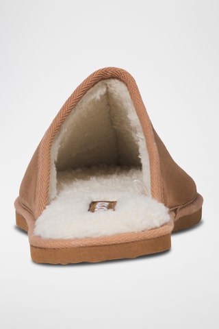 Pantoufles fourrées - Camel