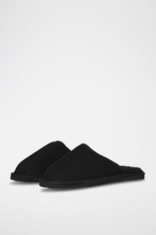 Pantoufles fourrées - Anthracite