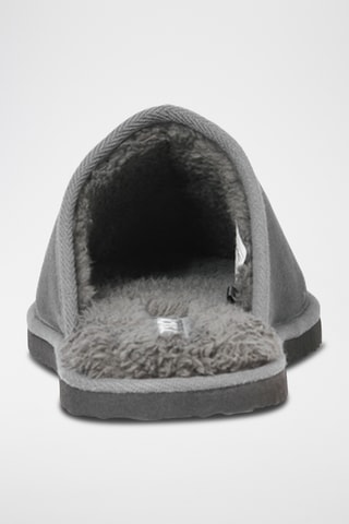 Pantoufles fourrées - Gris foncé