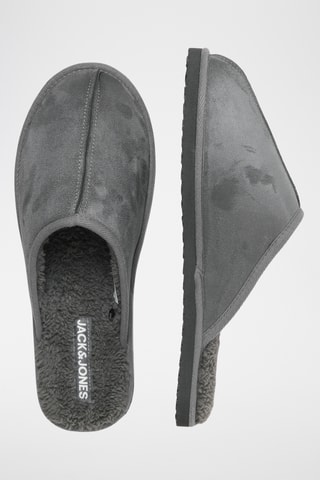 Pantoufles fourrées - Gris foncé