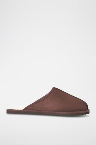 Pantoufles fourrées - Marron