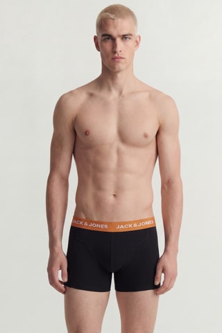 5 boxers en coton biologique - Noir