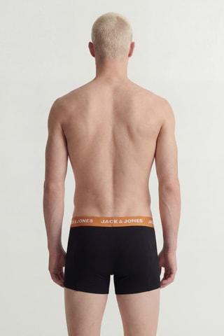 5 boxers en coton biologique - Noir