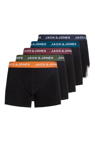 5 boxers en coton biologique - Noir