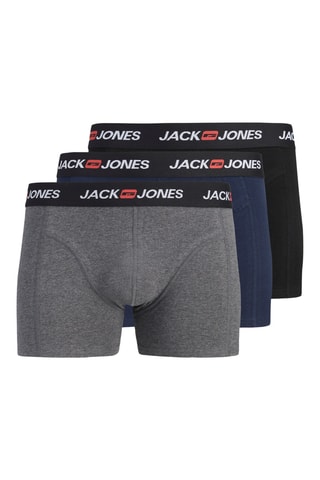 3 boxers en coton biologique - Noir