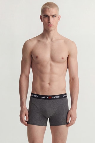 7 boxers en coton biologique - Noir