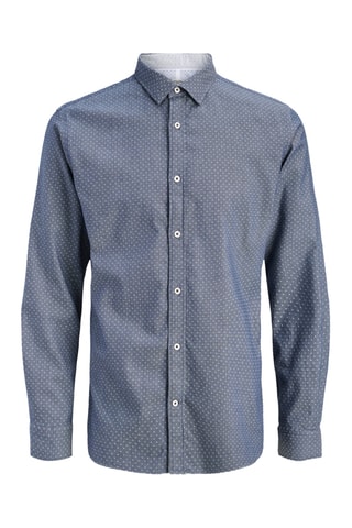Chemise en coton biologique - Bleu marine