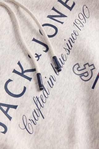 Sweat à capuche - Blanc chiné