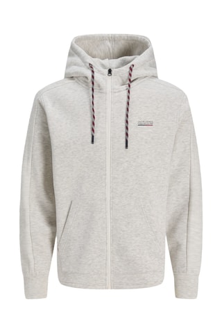 Sweat à capuche - Blanc chiné