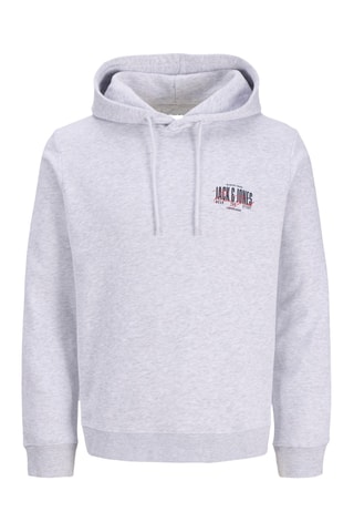 Sweat à capuche - Blanc chiné