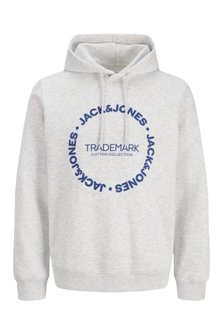 Sweat à capuche - Blanc chiné