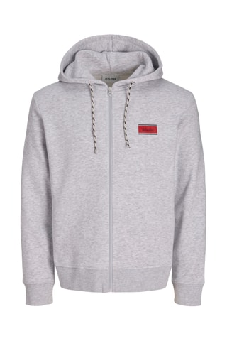 Sweat à capuche - Gris clair chiné