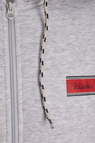 Sweat à capuche - Gris clair chiné