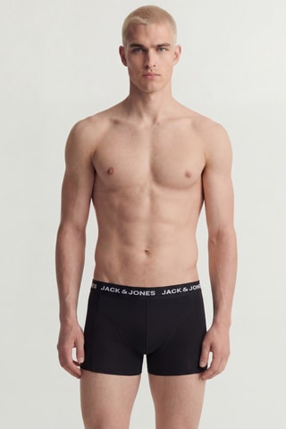 3 boxers en coton biologique - Noir et bleu marine