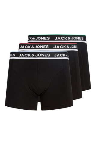 3 boxers en coton biologique - Noir
